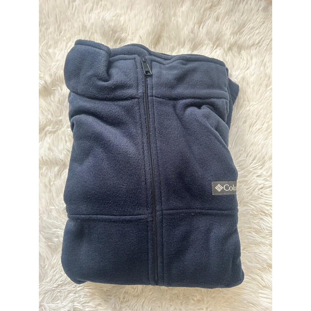 New Columbia Full Zip Granite Mountain Fleece Jacket Men's XXL Navy Blue